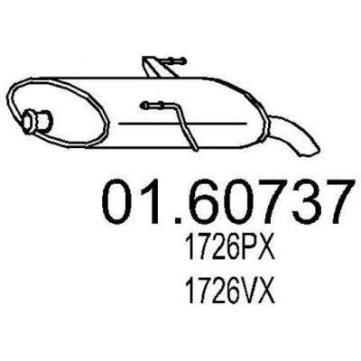 Billede af MTS 01.60737 Lydpotte 650 PEUGEOT: 206 SW