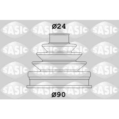 Billede af SASIC 1906047 Drivakselmanchet hjulsidet AUDI: A4 B5 Avant, Allroad C5, A6 C4 VOLKSWAGEN: Passat GP Variant, Sedan
