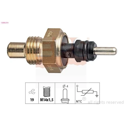 Billede af EPS 1.830.214 Kølevæsketemperatur Sensor Made in Italy OE Equivalent MERCEDES BENZ: W124 Sedan, C klasse 190