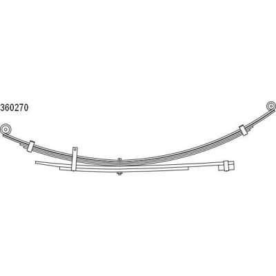 Billede af CS Germany 10.360.270.00 Bladfjeder bagaksel MITSUBISHI: L200 III Pick up
