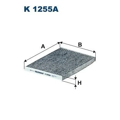 Billede af FILTRON K 1255A Kabinefilter Aktivkulfilter 192 266 20 NISSAN: Qashqai / Qashqai+2 I, X Trail