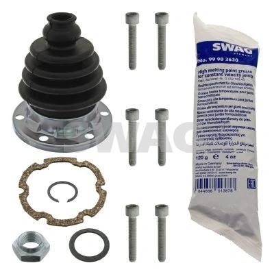 Billede af SWAG 30 90 7643 Drivakselmanchet foraksel, gearkasse monteret Gummi VOLKSWAGEN: GOLF 3 Cabrio,