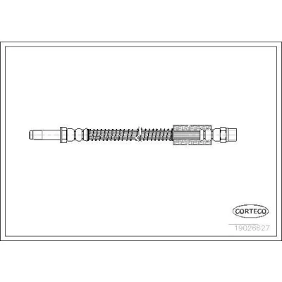 Billede af CORTECO 19026627 Bremseslange foraksel 330 VOLVO: V70 I, S70