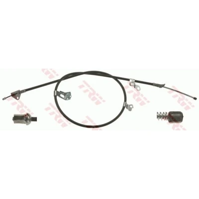Billede af TRW GCH508 Håndbremsekabel 1548, 1395 Tromlebremse TOYOTA: Yaris I Hatchback