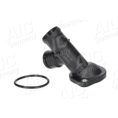 Billede af AIC 57384 Kølemiddelflange Cylinderhoved, venstre, foran, Termostat med pakning VOLKSWAGEN: Passat B6 Variant, Sedan, Touran I, SEAT: Altea