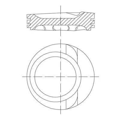 Billede af MAHLE ORIGINAL 030 68 02 Motor Stempel 82,01 VOLKSWAGEN: Passat B3/B4 Variant, GOLF 3