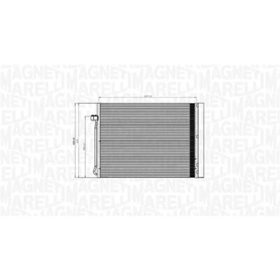 Billede af MAGNETI MARELLI 350203795000 Kondensator med tørrer 607x458x16 458 607 16 BMW: X5