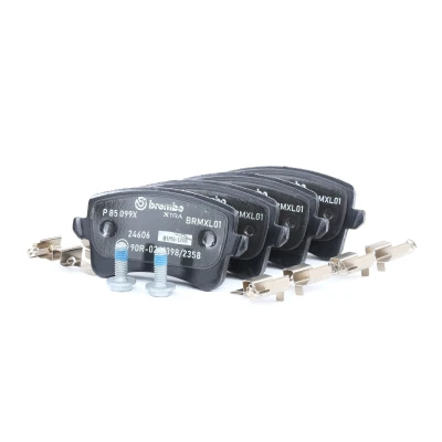 Billede af BREMBO P 85 099X Bremseklodser Ekskl. slidadvarselskontakt med bremsecaliperskruer tilbehør AUDI: A4 B8 Sedan, A5 Sportback, Avant