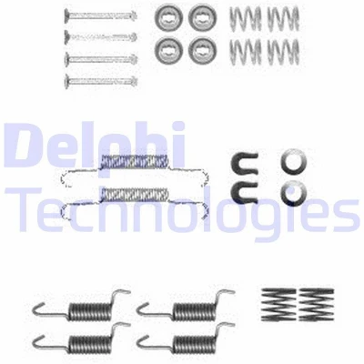Billede af DELPHI LY1367 Tilbehørssæt, parkeringsbremsebakker MITSUBISHI: Lancer 8 Limousine, Grandis, 8, SUBARU: Forester III, Legacy 4