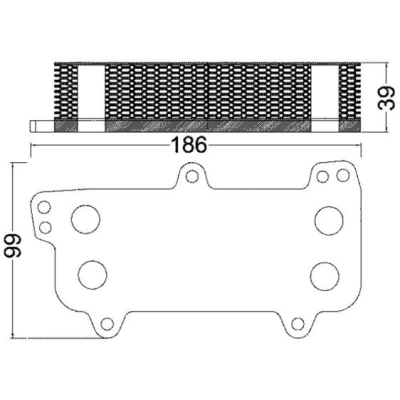 Billede af MAHLE ORIGINAL CLC 187 000S Olieradiator VOLKSWAGEN: Touareg I, Multivan 5 (7HM, Transporter