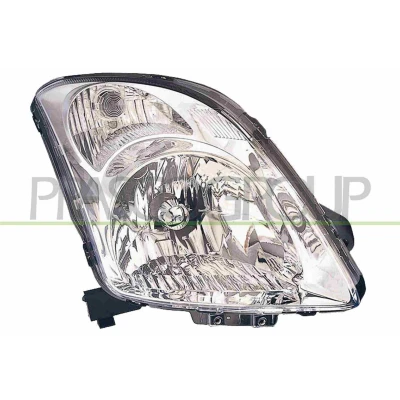 Billede af PRASCO SZ0344803 Forlygter højre H4 krom uden indstillingsmotor for LWR SUZUKI: SWIFT 3