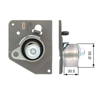 Billede af GATES FleetRunner Micro V Stretch Fit T41240 Strammehjul, tandrem RENAULT: LAGUNA 2, VOLVO: V40 Stationcar