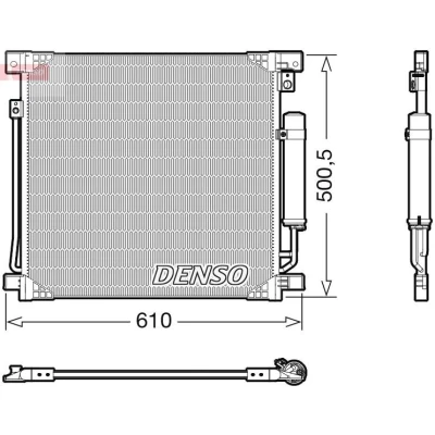 Billede af DENSO DCN45013 Kondensator med tørrer R 134a