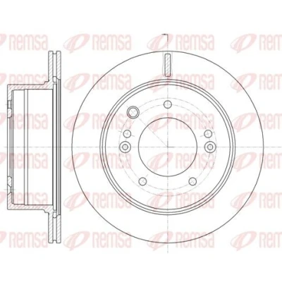 Billede af REMSA 6993.10 Bremseskiver bagaksel 314,9 20 5 ventileret KIA: SORENTO 1