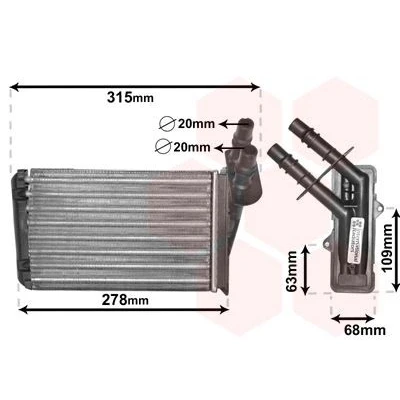 Billede af VAN WEZEL 43006228 Varmeveksler