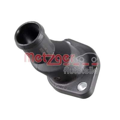 Billede af METZGER 4010506 Kølemiddelflange plastik Cylinderhoved, gearkasse monteret med pakning AUDI: 80 B3, B4 Avant