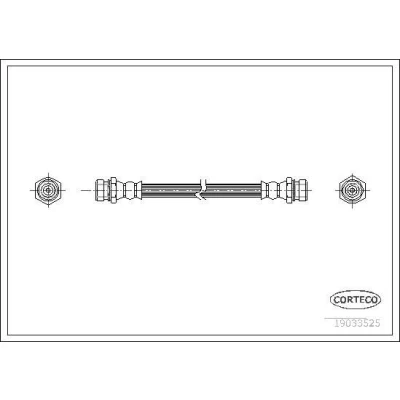 Billede af CORTECO 19033525 Bremseslange bagaksel 450