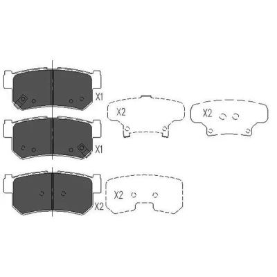 Billede af KAVO PARTS KBP 7501 Bremseklodser med akustisk advarsel for slid SSANGYONG: Rexton / 2, Kyron, W