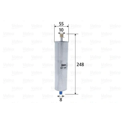 Billede af VALEO 587088 Brændstoffilter Ledningsfilter 8 10 AUDI: A6 C7 Avant, Sedan, A4 B9 Avant