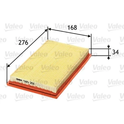 Billede af VALEO 585251 Luftfilter 34 168 276 Filterindsats MINI: Hatchback, Cabriolet