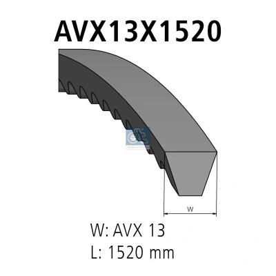 Billede af DT Spare Parts 6.31430 Kileremssæt
