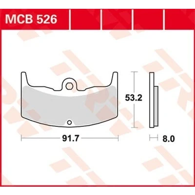 Billede af TRW Organic Allround MCB526 Bremseklodser
