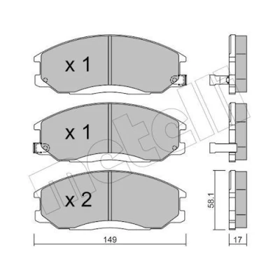 Billede af Bremseklodser METELLI 22 0364 0