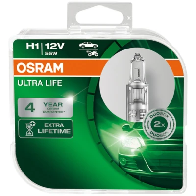 Billede af OSRAM 64150ULT HCB Pære, fjernlys H1 12V 55w 3200K Halogen FORD: Focus 2, FIESTA 6, MONDEO 4 Turnier, CITROËN: C5 III Stationcar, C4 II Hatchback