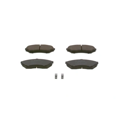 Billede af BOSCH 0 986 424 713 Bremseklodser Low Metallic med akustisk advarsel for slid anti knirke plade MITSUBISHI: Pajero Pinin
