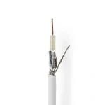 Billede af Coax Kabel KOKA 799 75 Ohm Dobbelt afskærmet Eca 100.0 m Runde PVC Hvid Rulle