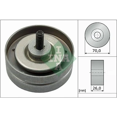 Billede af INA 532 0789 10 Remstrammerhjul VOLKSWAGEN: LT 28 46 II Ladvogn / Chassis