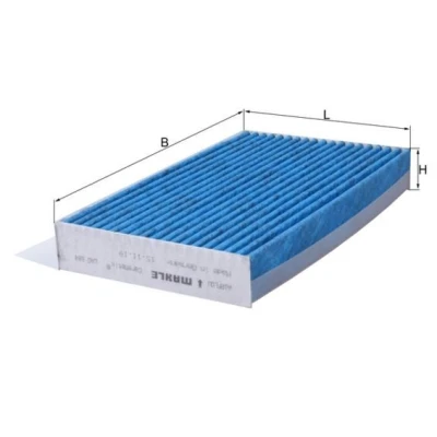 Billede af MAHLE ORIGINAL LAO 684 Kabinefilter Aktivkulfilter, med antiallergisk virkning, antibakteriel virkning 263,0 170 35,0 CST4624 RENAULT: MEGANE 3