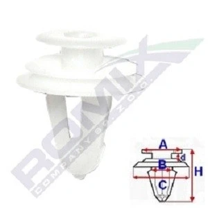 Billede af ROMIX B24534 Clips TOYOTA: Avensis II Station Wagon, Yaris I Hatchback, III Stationcar