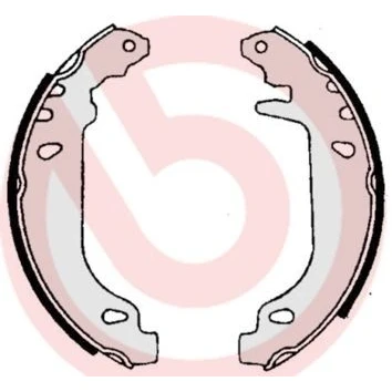 Billede af BREMBO S 61 519 Bremsebakker 180 32 med tilbehør CITROËN: Xsara Hatchback
