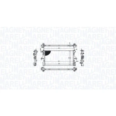 Billede af MAGNETI MARELLI 350213215300 Radiator 780 398 26 Loddet køleripper