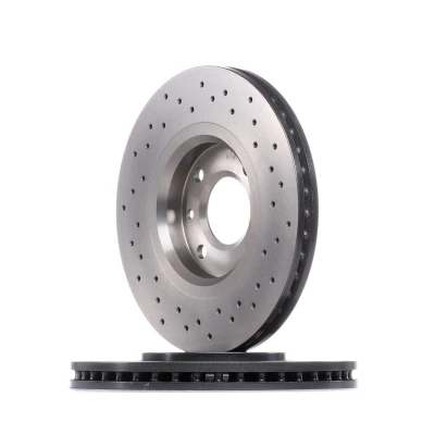 Billede af BREMBO XTRA LINE 09.9619.1X Bremseskiver 283 4 perforeret/indv. ventileret coatet højkarboniseret med skruer CITROËN: C4 II Hatchback, C3
