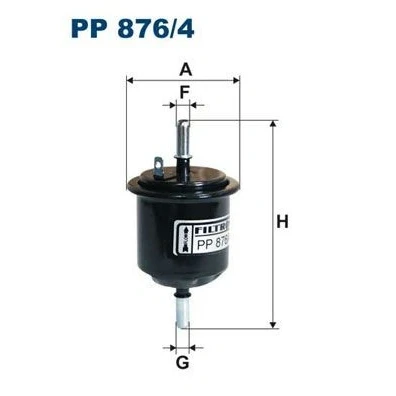 Billede af FILTRON PP 876/4 Brændstoffilter Ledningsfilter 8