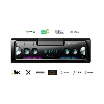 Billede af PIONEER SPH 20DAB Bilradio DAB/DAB+ 1 DIN Made for iPhone, Android, AOA 2.0 LCD 12 MP3, WMA, WAV, FLAC, AAC