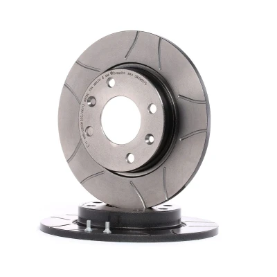 Billede af BREMBO MAX LINE 08.2985.75 Bremseskiver 247 10 4 fuldstændigt, opslidset coatet med skruer PEUGEOT: 206 Hatchback, 306 SW
