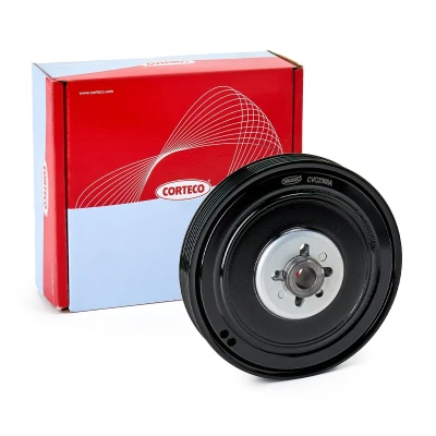 Billede af CORTECO 80001157 Remskive Krumtapaksel 6PK 5 afkoblet, med afstandsskive, monteringsvejledning VOLKSWAGEN: TRANSPORTER 4 Bus, Crafter 30 35 Bus