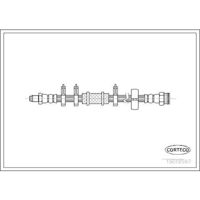 Billede af CORTECO 19018597 Bremseslange 390mm