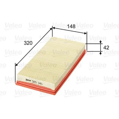 Billede af VALEO 585345 Luftfilter 42 148 320 Filterindsats FORD: MONDEO 1, 2