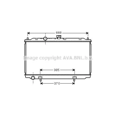 Billede af PRASCO CTA5048D Kondensator med tørrer 11,6 8,3 Aluminium 560 R 134a CHEVROLET: Aveo Hatchback