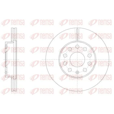 Billede af REMSA 61586.10 Bremseskiver foraksel 276, 276 23,5 9 ventileret med skruer VOLKSWAGEN: Golf 7, 7 Variant, Sportsvan, AUDI: A3 Sportback