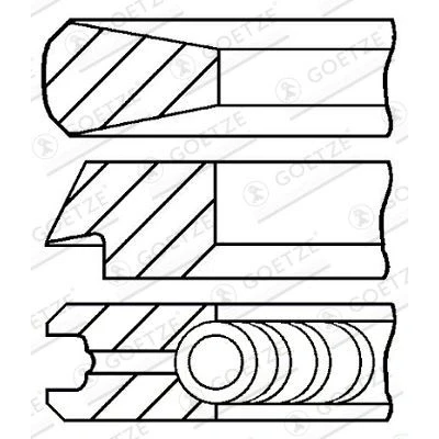 Billede af GOETZE ENGINE 08 431100 00 Stempelringsæt 115