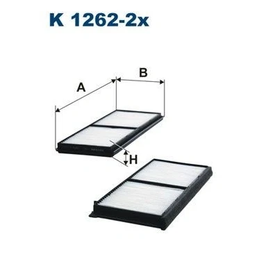 Billede af FILTRON K 1262 2x Kabinefilter Partikelfilter 247 100 17 MAZDA: 2 Hatchback