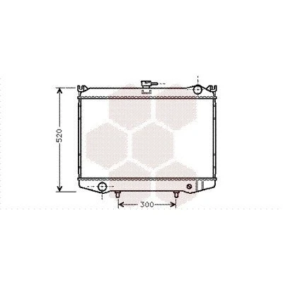 Billede af VAN WEZEL 13002041 Radiator Aluminium 430 650 26 Loddet køleripper NISSAN: Pick Up