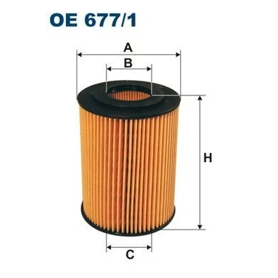 Billede af FILTRON OE 677/1 Oliefilter Filterindsats MERCEDES BENZ: C klasse T modell, E Sedan, JEEP: GRAND CHEROKEE 3, Commander