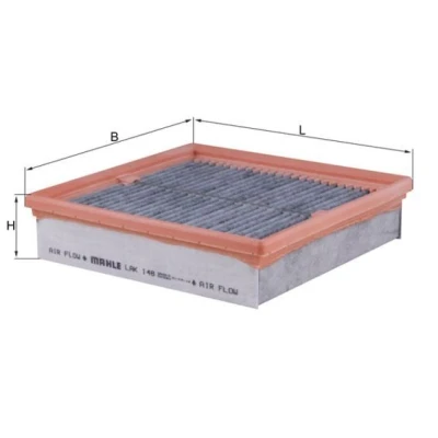 Billede af MAHLE ORIGINAL LAK 148 Kabinefilter Aktivkulfilter 210,0 210 48,0 VOLVO: FM 12