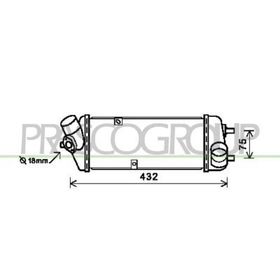 Billede af PRASCO HN019N001 Intercooler